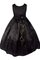 Abito da Cerimonia Bambini Ball Gown Cappellino Tondo Senza Maniche in Raso