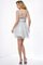 Abito Homecoming Principessa con Perline A-Line Mini Naturale