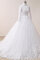 Abito da sposa formale e informale lupetto in raso distintivo in pizzo in tulle