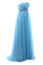 Abito da sera Moderno in Chiffon con Cristino Cerniera A-Line