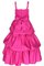 Abito da Cerimonia Bambini in Taffeta con Increspato A Terra A-Line Cerniera