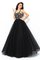 Abito Quinceanera Conotta con Applique Lunghi Ball Gown Naturale