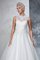 Abito da Sposa Lupetto con Applique A Terra Senza Maniche Radiosa