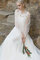 Abito da sposa a-line a terra lupetto all aperto fantastico formale e informale