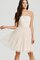 Abito laurea Senza Strap in Tulle con Applique Mini Senza Maniche