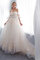 Abito da sposa con perla a chiesa convenzionale bella principessa con manica corte