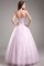 Abito Quinceanera Radiosa in Tulle Senza Spalline in Organza con Perline