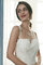 Abito da sposa cuore in raso largo bretelle naturale a sala moda