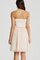 Abito laurea Senza Strap in Tulle con Applique Mini Senza Maniche
