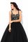 Abito Quinceanera Conotta con Applique Lunghi Ball Gown Naturale