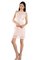 Abito laurea Senza Maniche Mini Monospalla in Chiffon con Festone