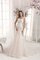 Abito da Sposa con Cristino Allacciato con Bottone con Applique Sirena