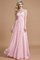 Abito da Damigella Naturale A-Line Principessa in Chiffon Cuore