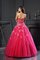 Abito Quinceanera A Terra Cuore Senza Maniche Cerniera Ball Gown