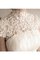 Abito da Sposa Lunghi Lupetto con Manica Corte in Pizzo Naturale