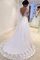 Abito da Sposa in Tulle con Maniche Lunghe Ball Gown Allacciato Naturale