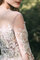 Abito da sposa all aperto con ricamo a terra cerniera pudica eccitante