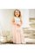 Abito da Cerimonia Bambini in Chiffon Monospalla A-Line A Terra Senza Maniche