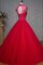 Abito Quinceanera Buco Della Serratura Schiena Ball Gown Lupetto con Perline Allacciato