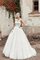 Abito da Sposa Radiosa con Fiocco Naturale Vintage in Pizzo