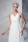 Abito da Sposa Senza Maniche Principessa Alta Vita A-Line in Chiffon