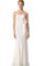 Abito da Sposa con Fiocco Naturale Spazzola Treno Farfalla Ornamento Tubino