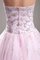 Abito Quinceanera Radiosa in Tulle Senza Spalline in Organza con Perline