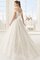 Abito da Sposa Convenzionale A-Line con Piega Pudica Spazzola Treno
