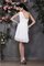 Abito da Damigella Naturale Principessa A-Line Mini in Chiffon