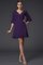 Abito da Damigella V-Scollo con Mezze Maniche A-Line Mini in Chiffon