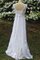 Abito da Sposa A-Line Spazzola Treno con Applique Semplice con Fusciacca