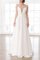 Abito da sposa con cascata volant a sala fantastico naturale senza maniche cerniera