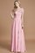 Abito da Damigella Naturale Senza Maniche A-Line Principessa in Chiffon