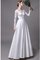 Abito da sposa v-scollo a sala a terra in seta pudica accattivante