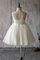 Abito da Cerimonia Bambini Alta Vita con Increspature Cuore Conotta Ball Gown