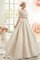 Abito da Sposa A-Line Lusso con Maniche Lunghe con Increspature Vintage