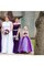 Abito da Cerimonia Bambini Cappellino Farfalla Ornamento A Terra Principessa con Fiore