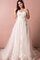 Abito da sposa a sala alternativo vintage in tulle in pizzo splendido