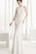 Abito da Sposa Shiena Sheer con Fiore Seducente A-Line Vintage