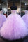 Abito quinceanera splendido allacciato in tulle con increspature principessa cuore