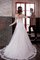 Abito da Sposa in Pizzo Stravagante con Maniche Lunghe Largo Lunghi