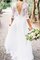 Abito da sposa più recente all aperto in chiffon schiena nuda con applique originale