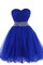 Abito Homecoming con Increspato Senza Maniche Al Ginocchio Mini in Tulle