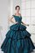 Abito Quinceanera Allacciato Ball Gown Conotta con Stropicciato con Applique