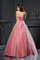 Abito Quinceanera in Raso Ball Gown con Perline A Terra Senza Maniche