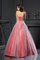 Abito Quinceanera in Raso Ball Gown con Perline A Terra Senza Maniche