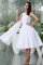 Abito da Sposa Semplice Conservatore A-Line Senza Maniche con Festone