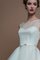 Abito da Sposa in Organza con Bottone A-Line Formale E Informale Largo