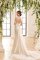 Abito da Sposa con Fusciacca in Pizzo con Applique in Pizzo con Fiocco