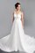 Abito da Sposa in Pizzo A Terra in Tulle A-Line Naturale